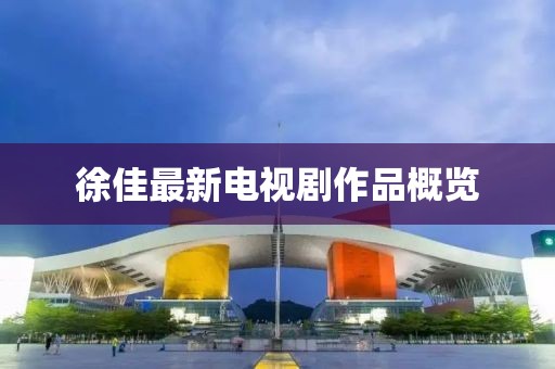 徐佳最新电视剧作品概览