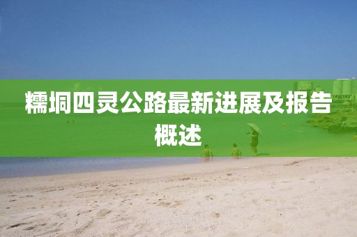 糯垌四灵公路最新进展及报告概述