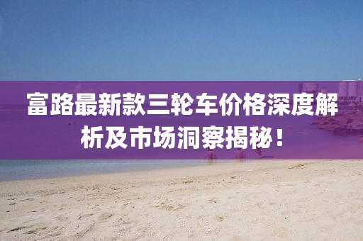 富路最新款三轮车价格深度解析及市场洞察揭秘！