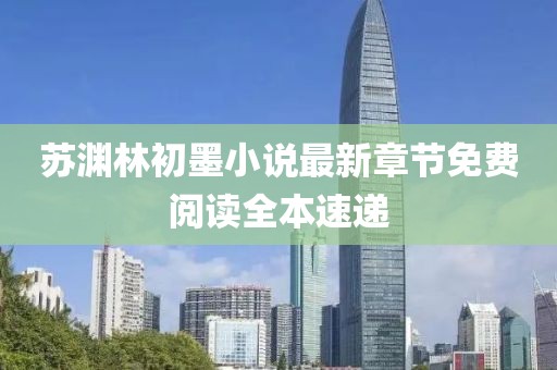 苏渊林初墨小说最新章节免费阅读全本速递