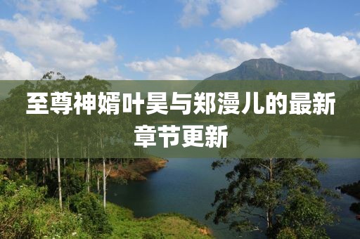 至尊神婿叶昊与郑漫儿的最新章节更新