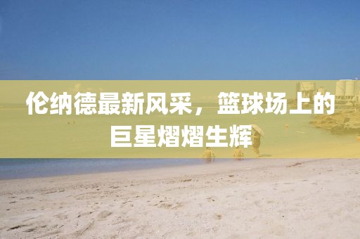 伦纳德最新风采，篮球场上的巨星熠熠生辉