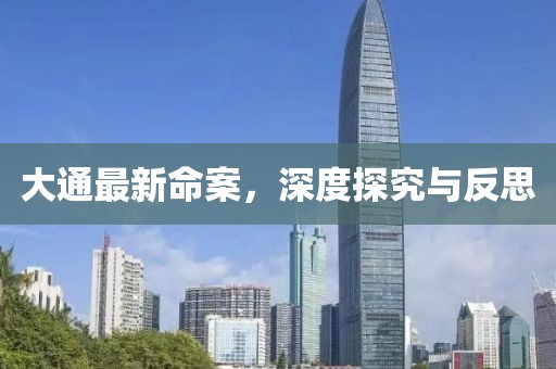 大通最新命案，深度探究与反思
