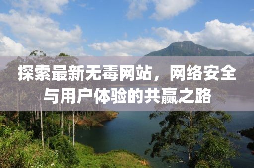探索最新无毒网站，网络安全与用户体验的共赢之路