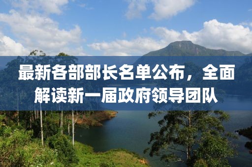 最新各部部长名单公布，全面解读新一届政府领导团队