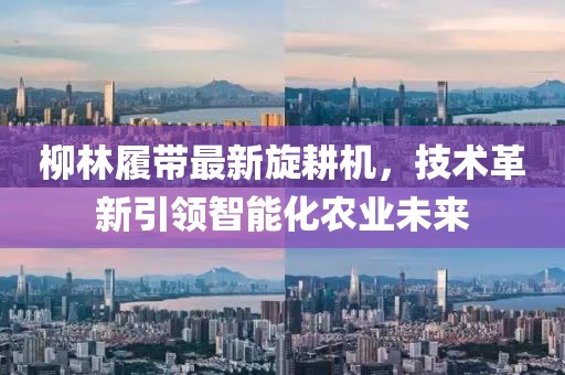 柳林履带最新旋耕机，技术革新引领智能化农业未来