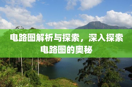 电路图解析与探索，深入探索电路图的奥秘