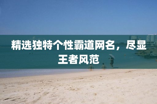 精选独特个性霸道网名，尽显王者风范