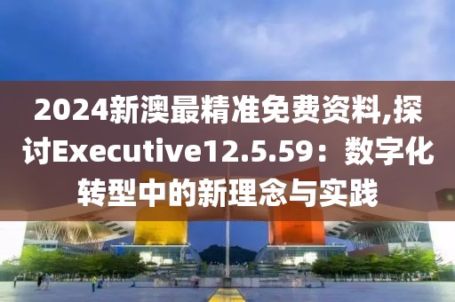 2024新澳最精准免费资料,探讨Executive12.5.59：数字化转型中的新理念与实践