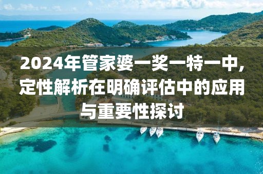 2024年管家婆一奖一特一中,定性解析在明确评估中的应用与重要性探讨