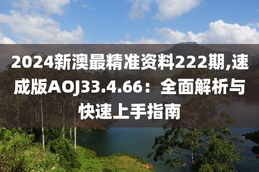 2024新澳最精准资料222期,速成版AOJ33.4.66：全面解析与快速上手指南