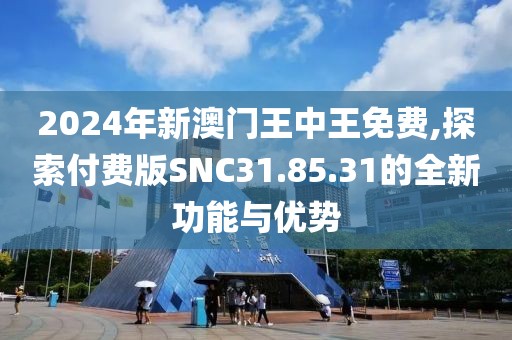 2024年新澳门王中王免费,探索付费版SNC31.85.31的全新功能与优势
