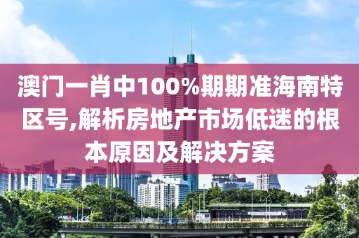 澳门一肖中100%期期准海南特区号,解析房地产市场低迷的根本原因及解决方案