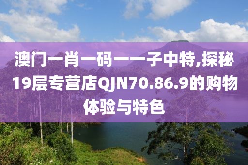 澳门一肖一码一一子中特,探秘19层专营店QJN70.86.9的购物体验与特色