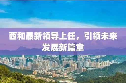 西和最新领导上任，引领未来发展新篇章