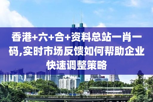 香港+六+合+资料总站一肖一码,实时市场反馈如何帮助企业快速调整策略