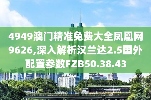 4949澳门精准免费大全凤凰网9626,深入解析汉兰达2.5国外配置参数FZB50.38.43