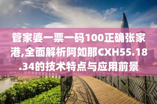 管家婆一票一码100正确张家港,全面解析阿如那CXH55.18.34的技术特点与应用前景