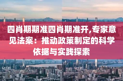 四肖期期准四肖期准开,专家意见法案：推动政策制定的科学依据与实践探索
