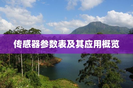 传感器参数表及其应用概览