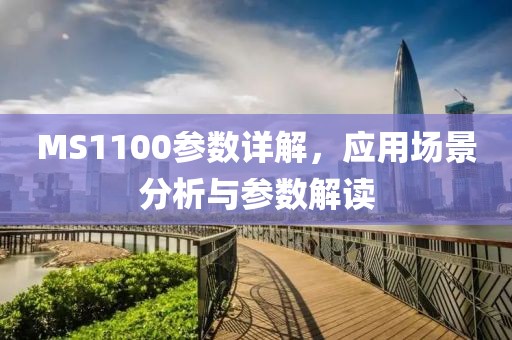 MS1100参数详解，应用场景分析与参数解读
