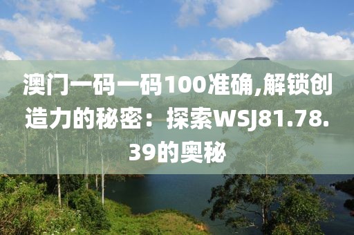 澳门一码一码100准确,解锁创造力的秘密：探索WSJ81.78.39的奥秘