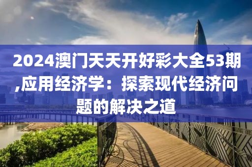 2024澳门天天开好彩大全53期,应用经济学：探索现代经济问题的解决之道