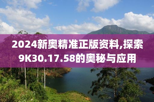 2024新奥精准正版资料,探索9K30.17.58的奥秘与应用