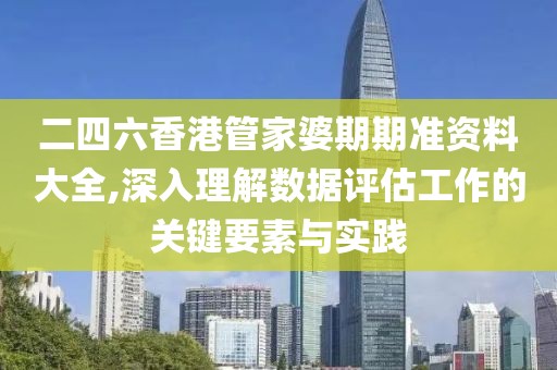 二四六香港管家婆期期准资料大全,深入理解数据评估工作的关键要素与实践