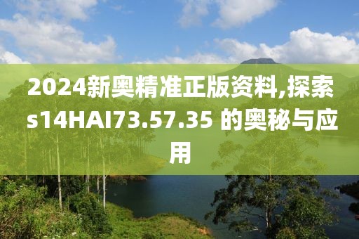 2024新奥精准正版资料,探索 s14HAI73.57.35 的奥秘与应用