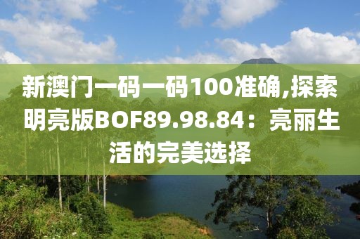 新澳门一码一码100准确,探索明亮版BOF89.98.84：亮丽生活的完美选择