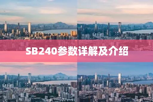 SB240参数详解及介绍