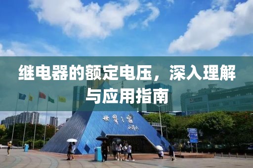 继电器的额定电压，深入理解与应用指南