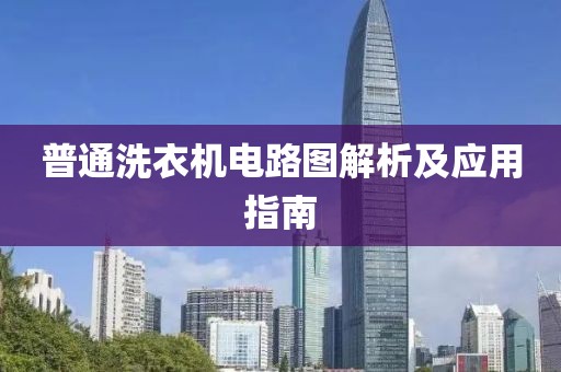 普通洗衣机电路图解析及应用指南