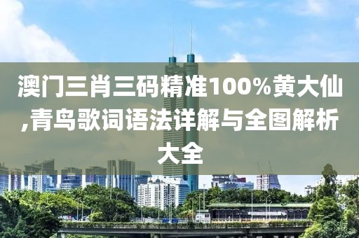 澳门三肖三码精准100%黄大仙,青鸟歌词语法详解与全图解析大全