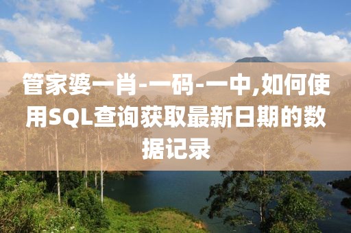 管家婆一肖-一码-一中,如何使用SQL查询获取最新日期的数据记录