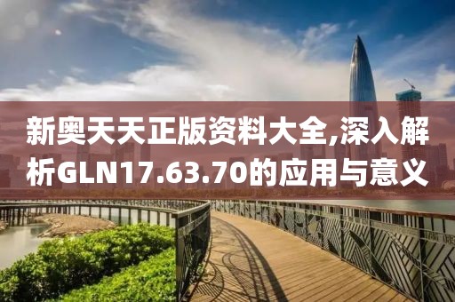 新奥天天正版资料大全,深入解析GLN17.63.70的应用与意义