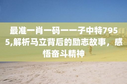最准一肖一码一一子中特7955,解析马立背后的励志故事，感悟奋斗精神
