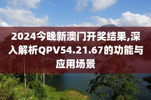 2024今晚新澳门开奖结果,深入解析QPV54.21.67的功能与应用场景