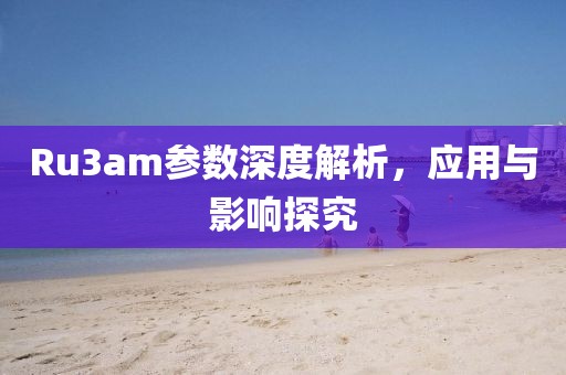 Ru3am参数深度解析，应用与影响探究