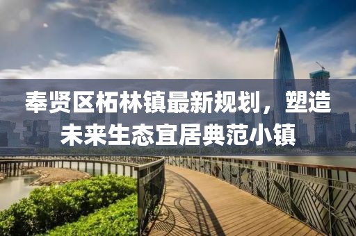 奉贤区柘林镇最新规划，塑造未来生态宜居典范小镇