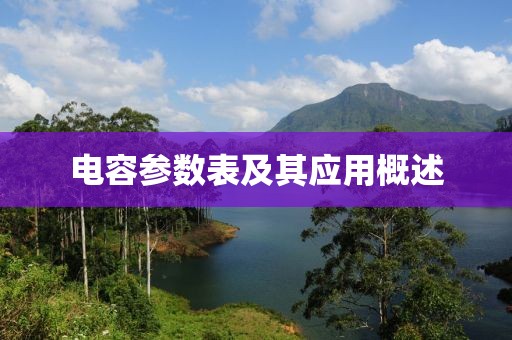 电容参数表及其应用概述