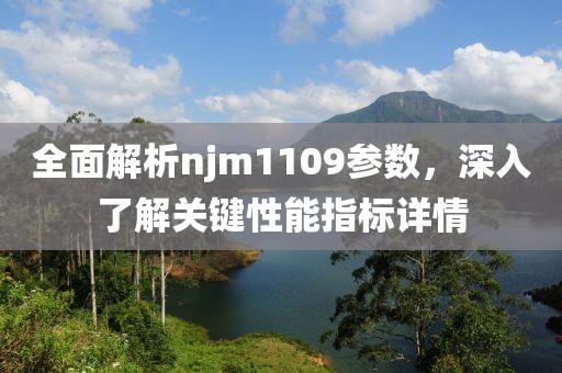 全面解析njm1109参数，深入了解关键性能指标详情