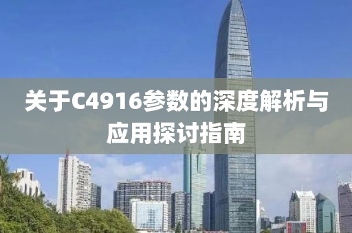 关于C4916参数的深度解析与应用探讨指南