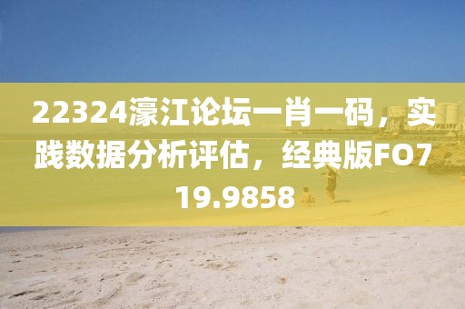 22324濠江论坛一肖一码，实践数据分析评估，经典版FO719.9858