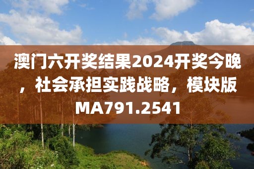 澳门六开奖结果2024开奖今晚，社会承担实践战略，模块版MA791.2541
