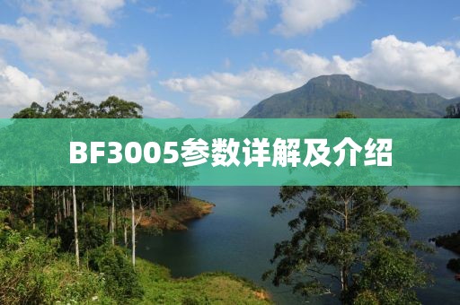BF3005参数详解及介绍