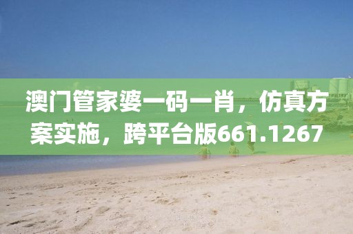 澳门管家婆一码一肖，仿真方案实施，跨平台版661.1267