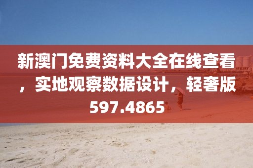 新澳门免费资料大全在线查看，实地观察数据设计，轻奢版597.4865