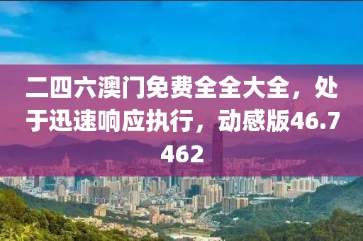二四六澳门免费全全大全，处于迅速响应执行，动感版46.7462